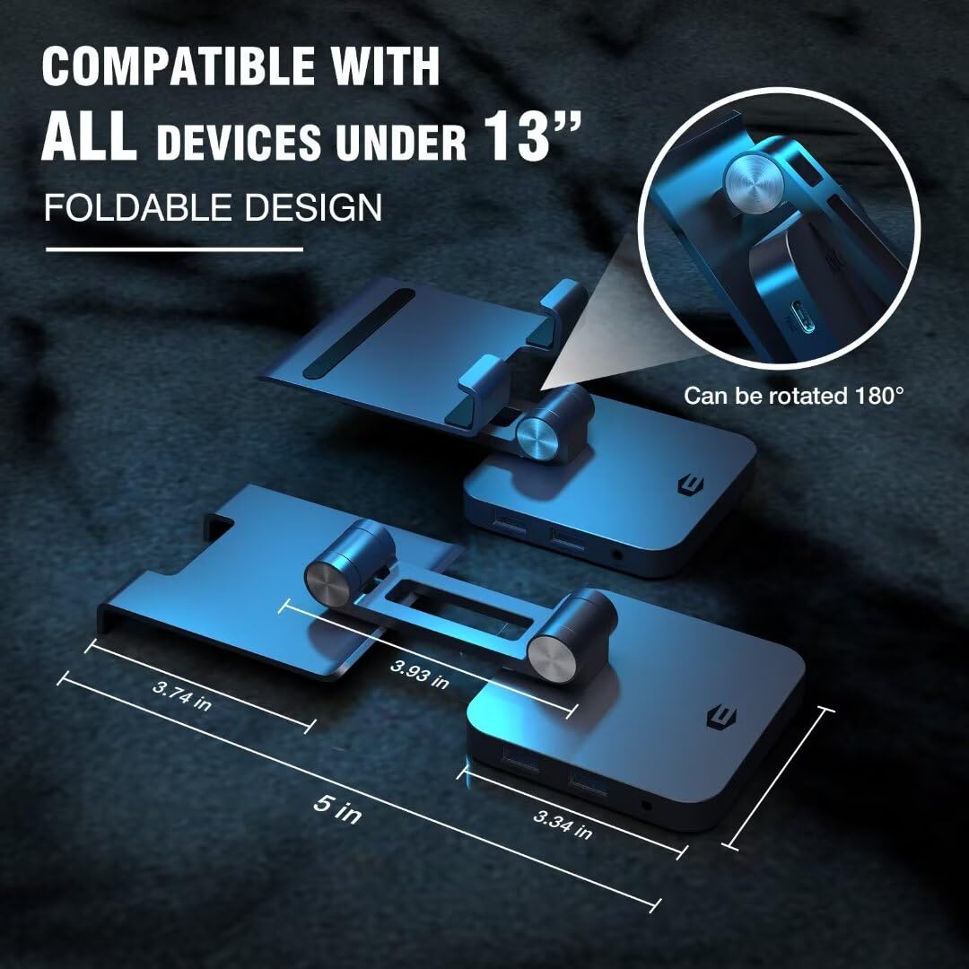 Supporto per laptop USB-C 8 in 1 con docking station