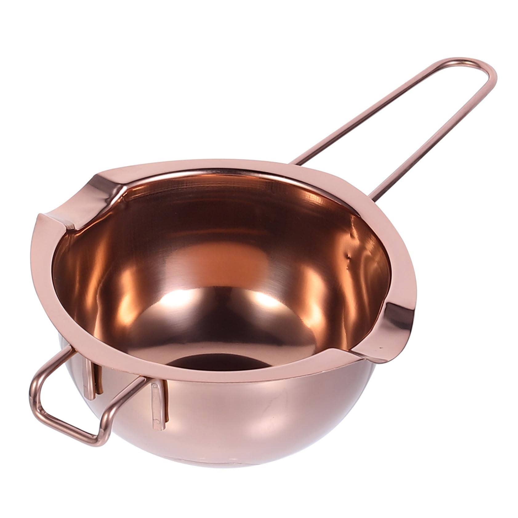 LALADEFIEE 2-handle Melting Bowl for Chocolate Butter Cheese Easy Melting Pot Side Spouts Sturdy Stainless Steel for Kitchen