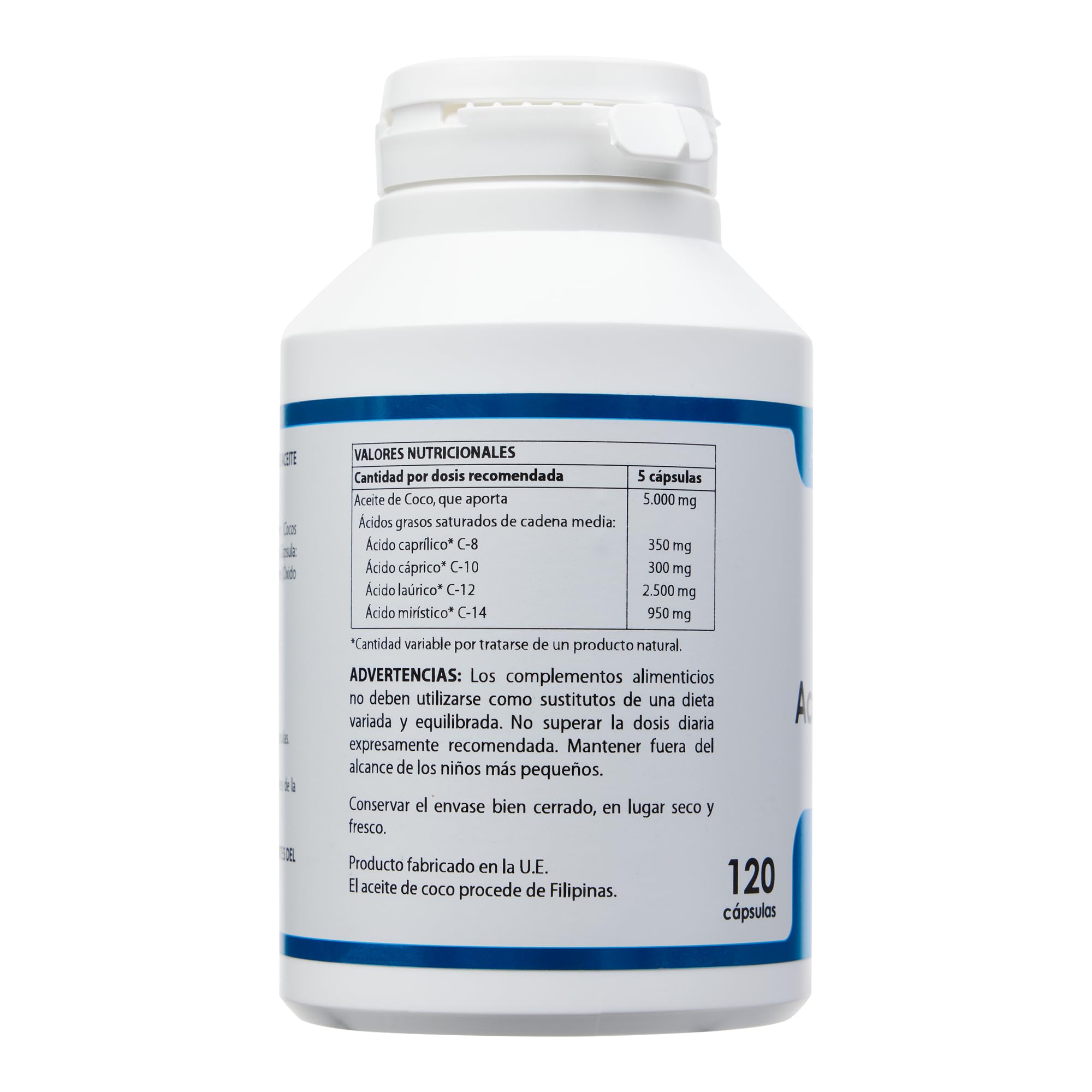 Aceite de Coco de Equisalud, 120 perlas