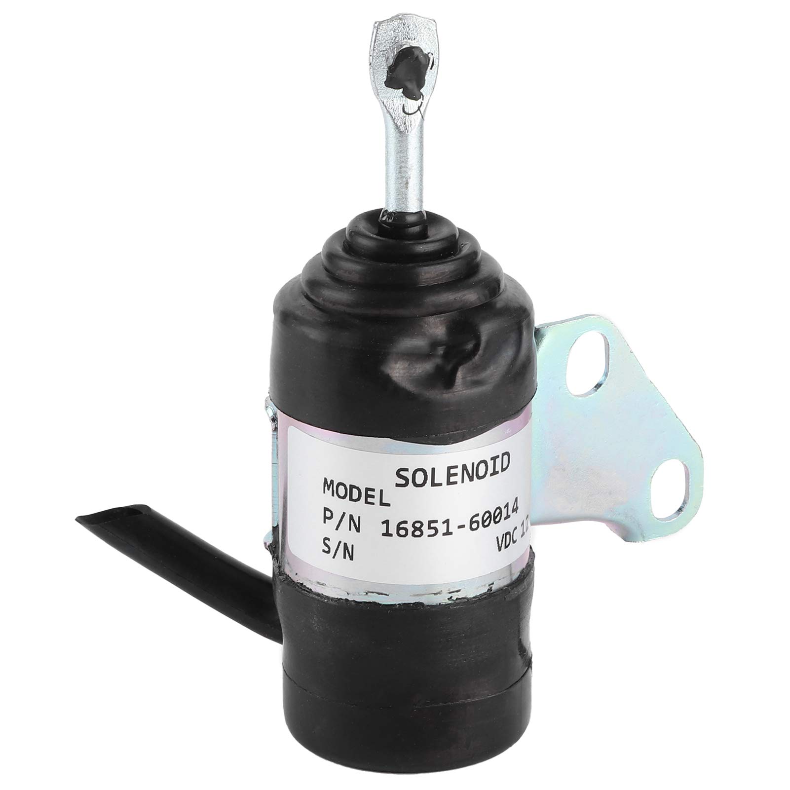 aqxreight - Solenoide de corte de combustible, 16851‑60014, 1.25 in de goma, válvula de solenoide eléctrica de corte de combustible, ajuste de vehículo para cortacésped Kubota RTV RTV900