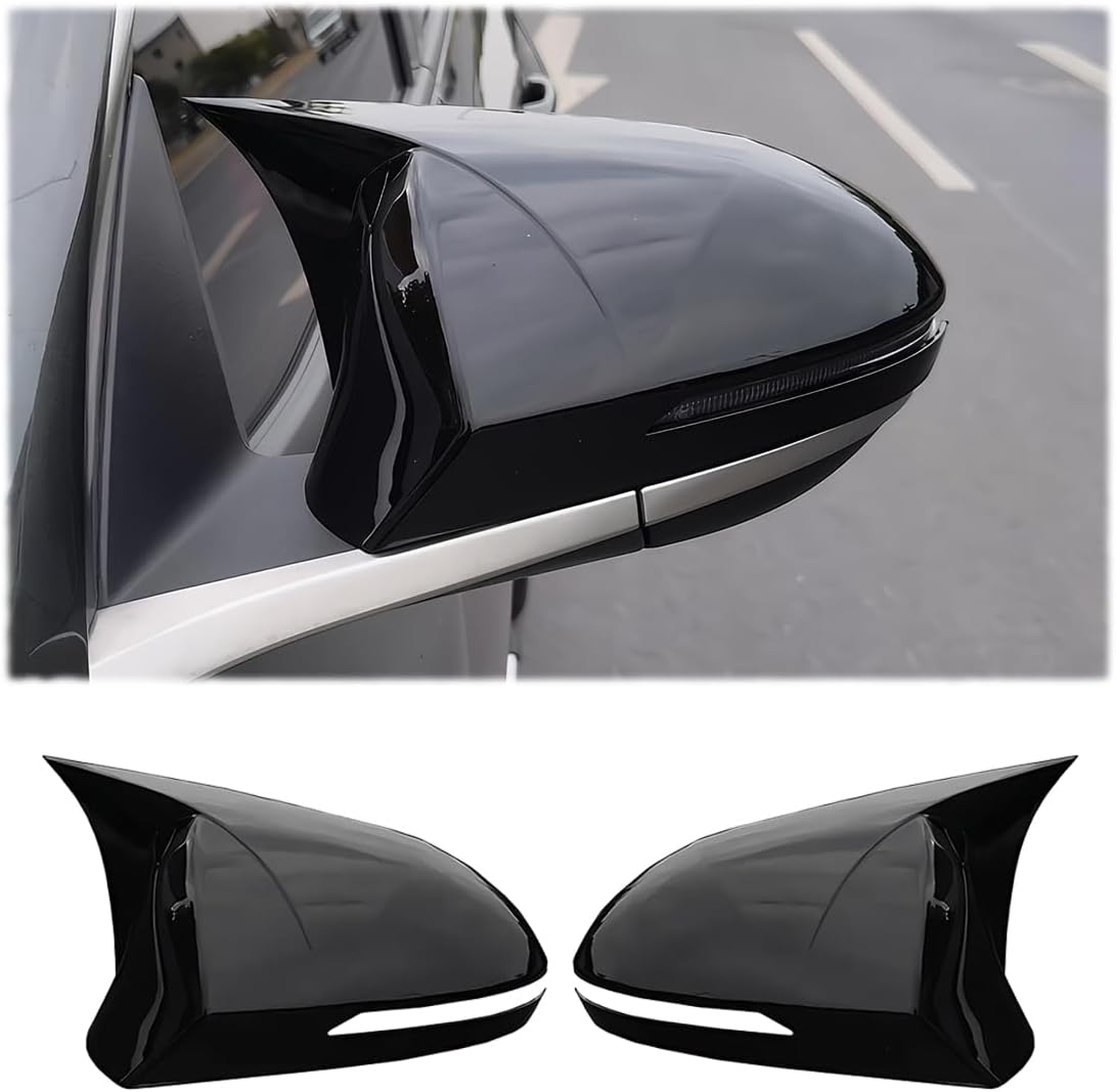 MUXEE 2PCS New Sports Rear Mirror Cover Caps for Hyundai