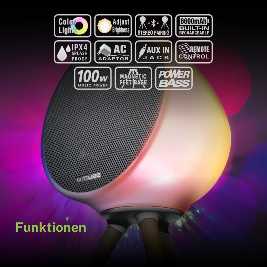 Muse ML 655 BT Enceinte Bluetooth Portable Enceintes sans fil