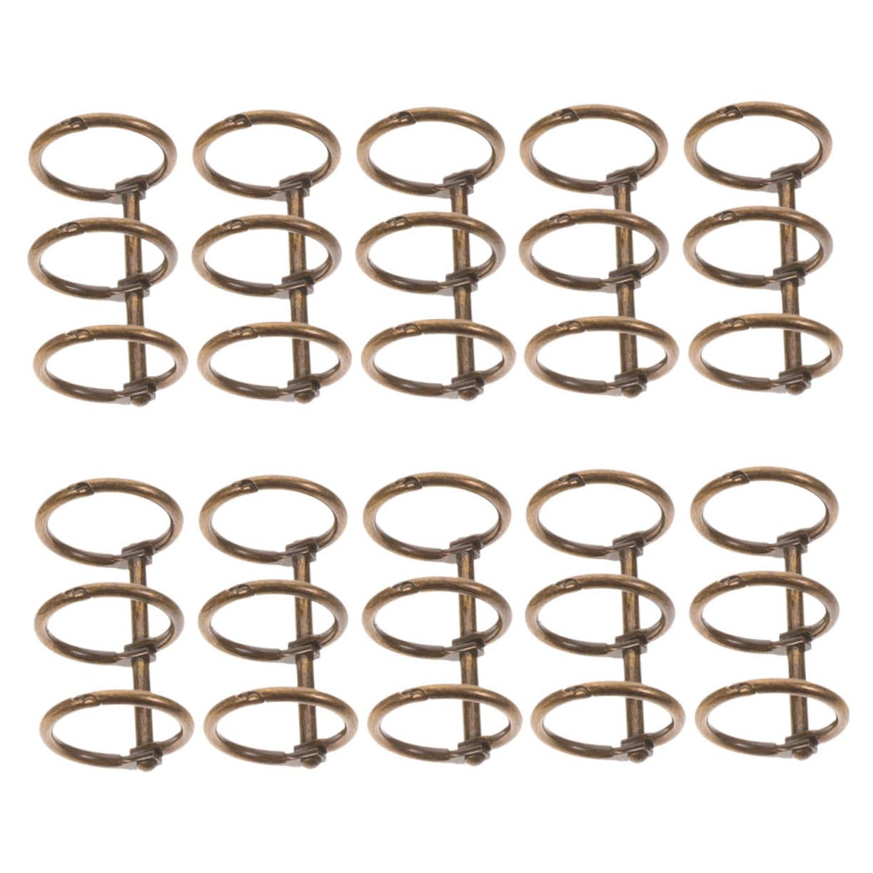 Lurrose 50pezzi Metallici Per Raccoglitori Clip Per Documenti e Album Per Scolastico e Resistenti