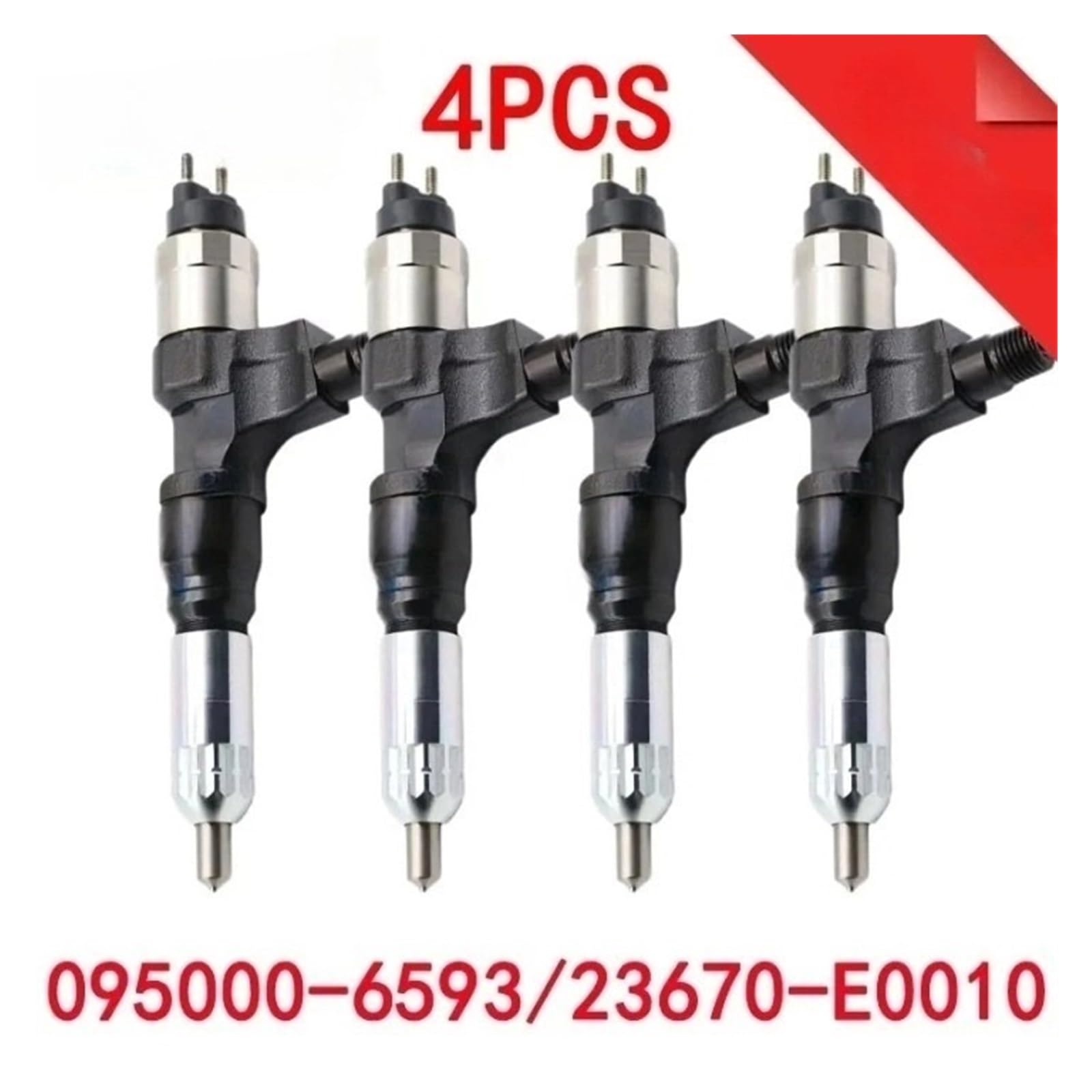 Iniettore di Carburante Automatico for Motore Diesel 095000-6593, Compatibile for Hino, Gruppo iniettore Pompa Carburante Common Rail J08 095000-6594