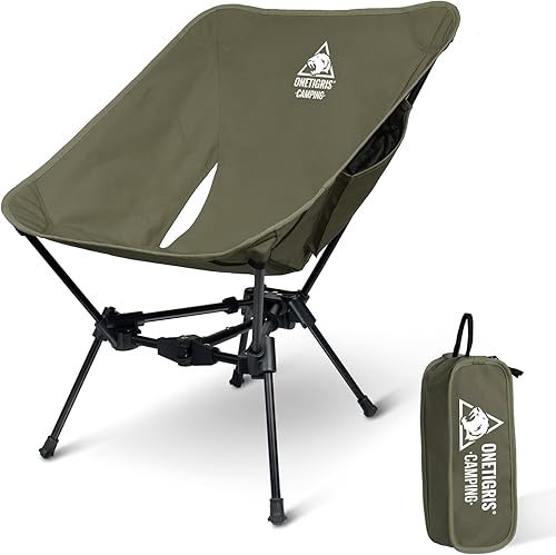 ONETIGRIS Tigerblade - Silla de camping, ligera, plegable, silla de senderismo, compacta, portátil, capacidad de 330 libras