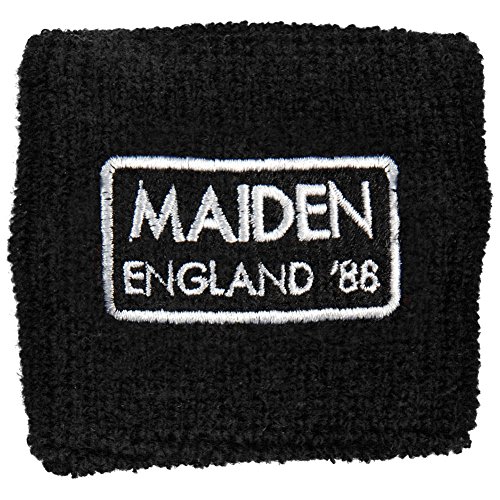 Iron Maiden Men's Maiden England Athletic Wristband Black