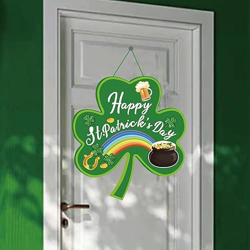 Miniatura 4 de Colgantes de puerta para festivales irlandeses y guirnaldas para fiestas del día de San Patricio decoran puertas y ventanas con colgantes guirnalda