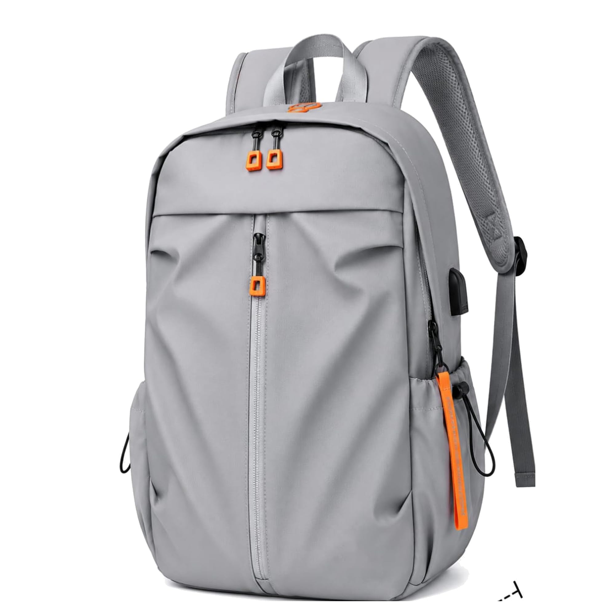 Stylish Unisex Large Capacity Laptop Backpack with USB Charging Port, Lightweight Durable Polyester Travel Bag, Water-Resistant Zipper Closure, Anti-Theft Daypack for Men and Women-image-17