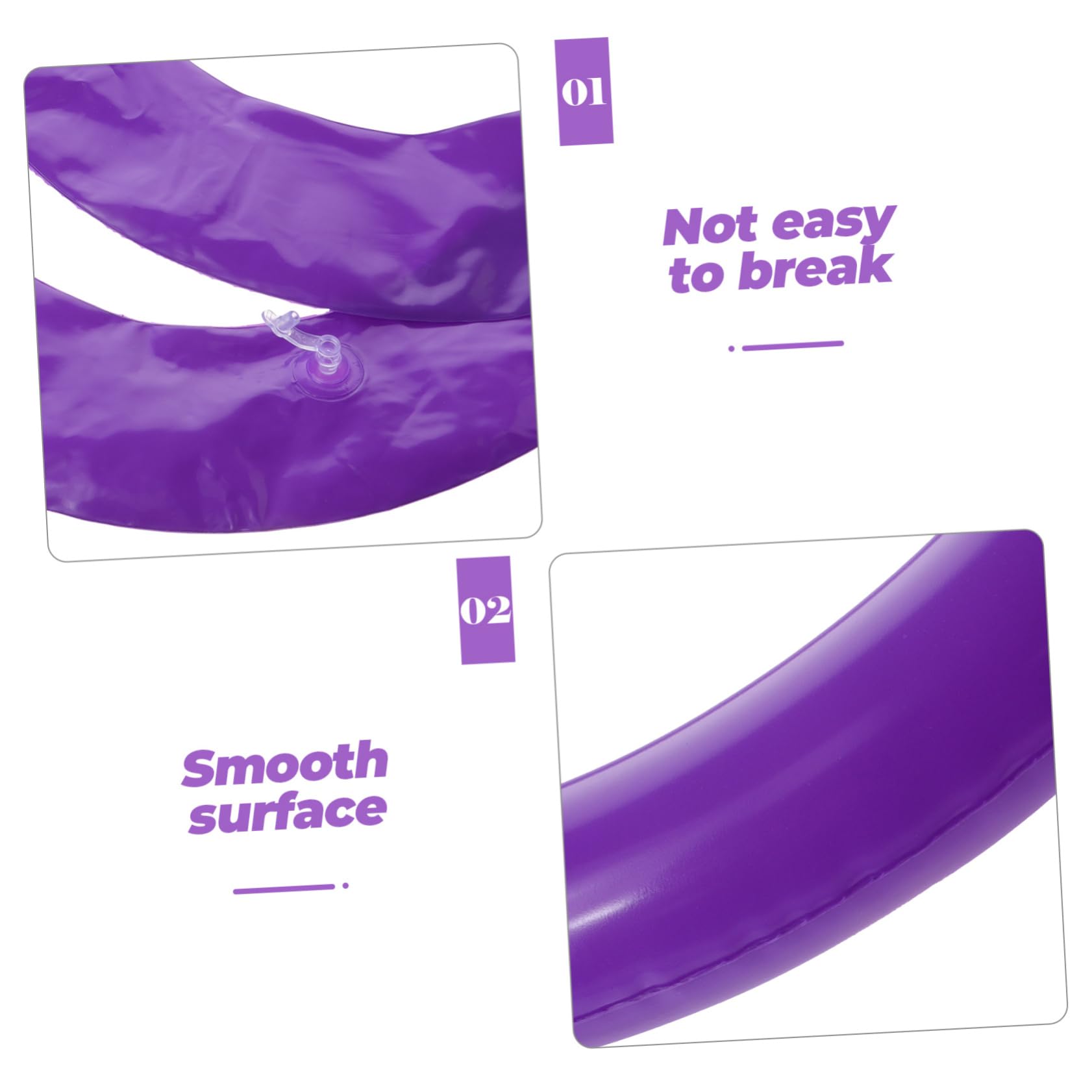 BESPORTBLE Base per Palla Yoga Base a Sfera Gonfiabile Anello Stabilizzante per Palla Yoga Sedile Yoga Base della Palla Fitness Sedia a Sfera per Allenamento PVC Viola,Porpora