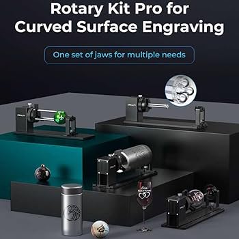 CREALITY レーザー彫刻用ロータリー Amazon.co.jp: Creality 公式レーザーロータリーローラー、360