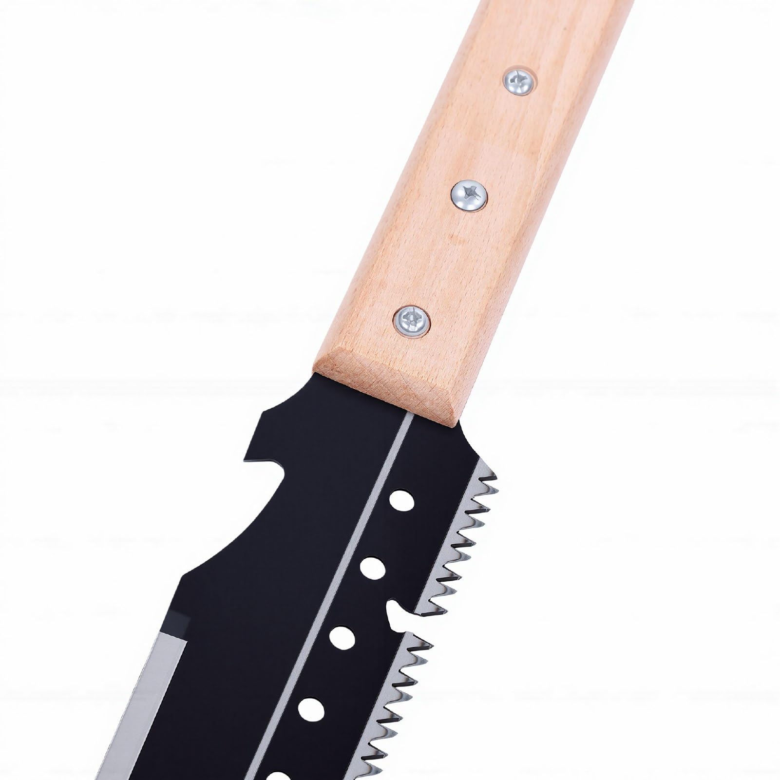Yosoo Health Gear Sierra de Mano para Podar, Sierra Larga de Acero SK5 con Funda de Cuero, Hoja de 30,5 Pulgadas para Podar árboles, Acampar, Jardinería Al Aire Libre, de Madera de Haya, Correa para
