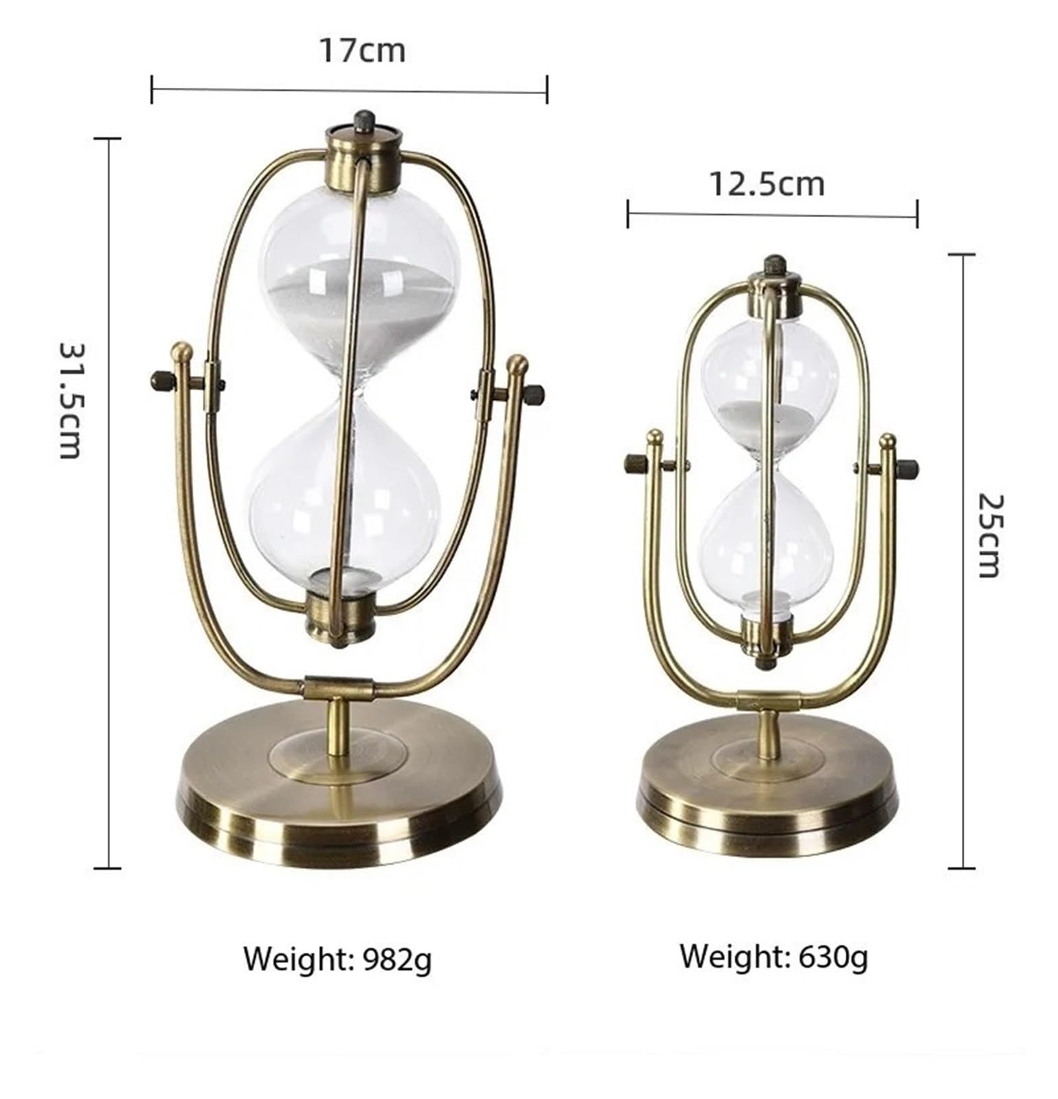 Decorazioni for La CasaHardware for Timer A Clessidra In Metallo