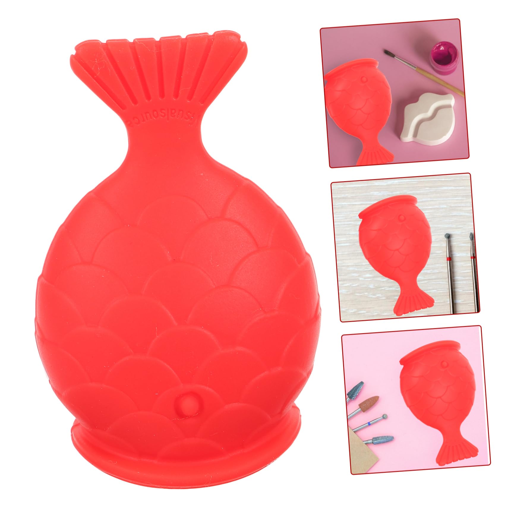 Potenciador de Labios de Silicona Reutilizable Diseño Pez Aumentar Volumen