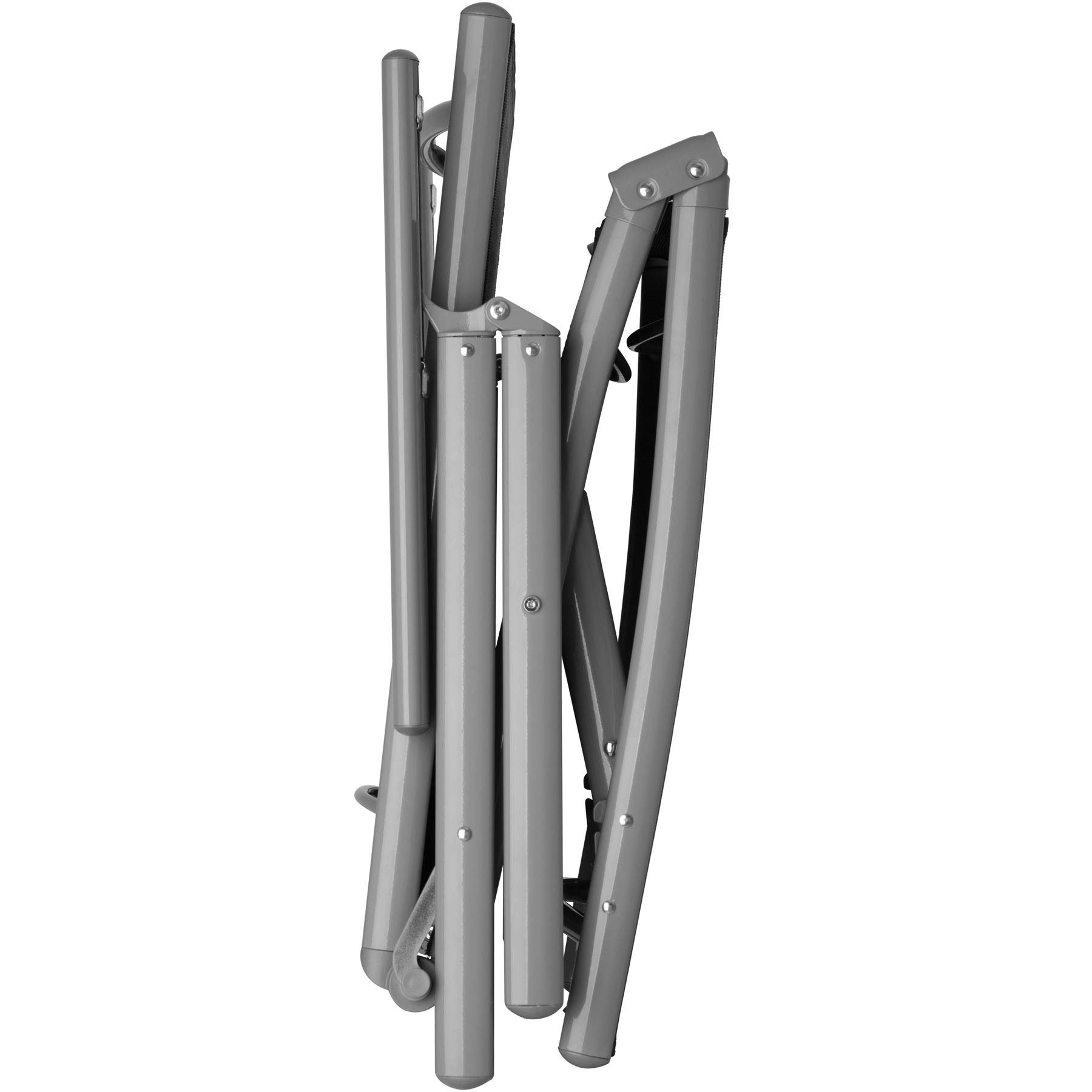 tectake® Lettino Prendisole, Schienale Regolabile, Resistente alle Intemperie, Lettino Pieghevole, Alluminio, Mobile Giardino, Campeggio, Mare, Piscina, Terrazzo, Balcone-Grigio Scuro