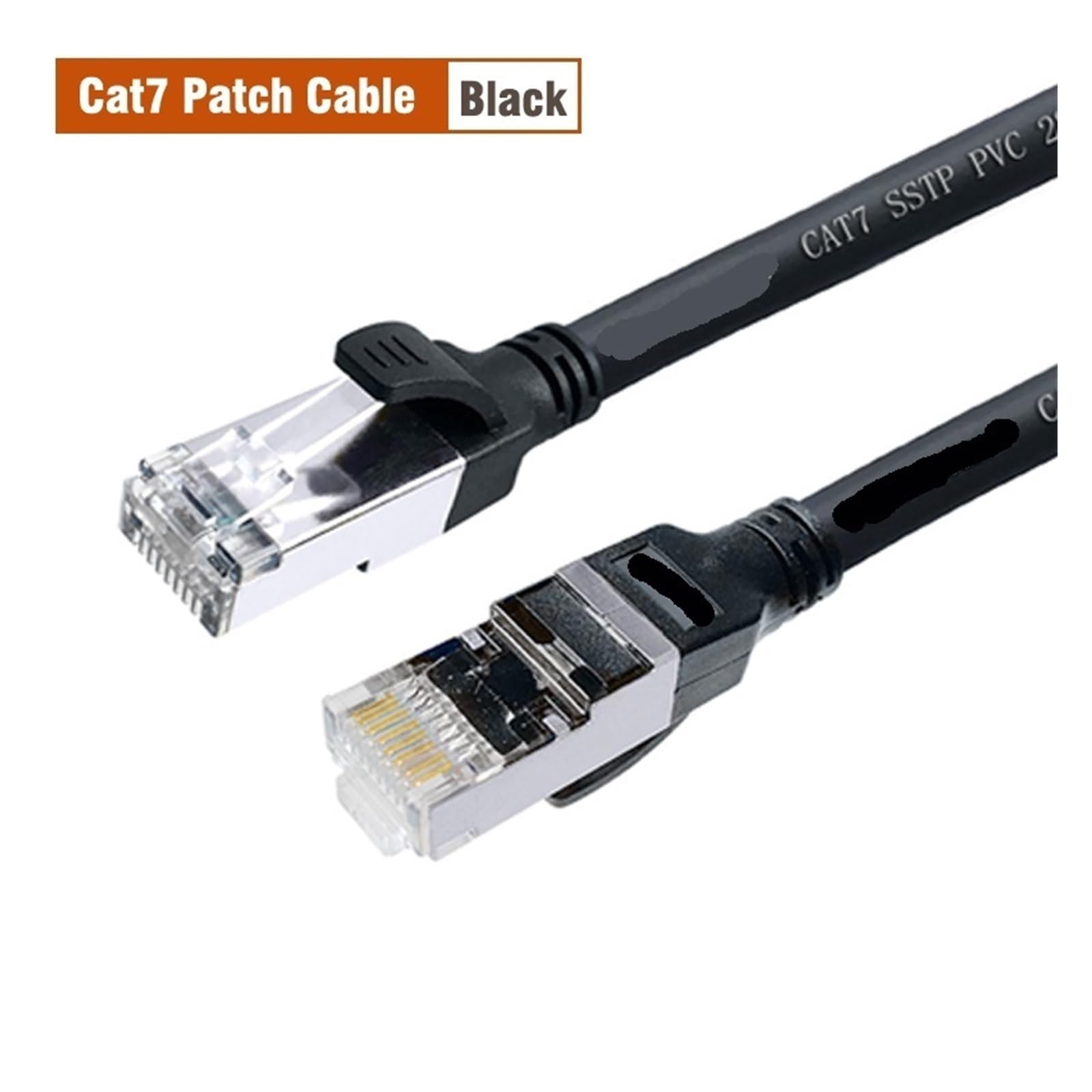 Ethernet-Kabel, Cat7 SSTP-Ethernet-Kabel 10 Gbit/s, 0,2–10 m, RJ45 vergoldet