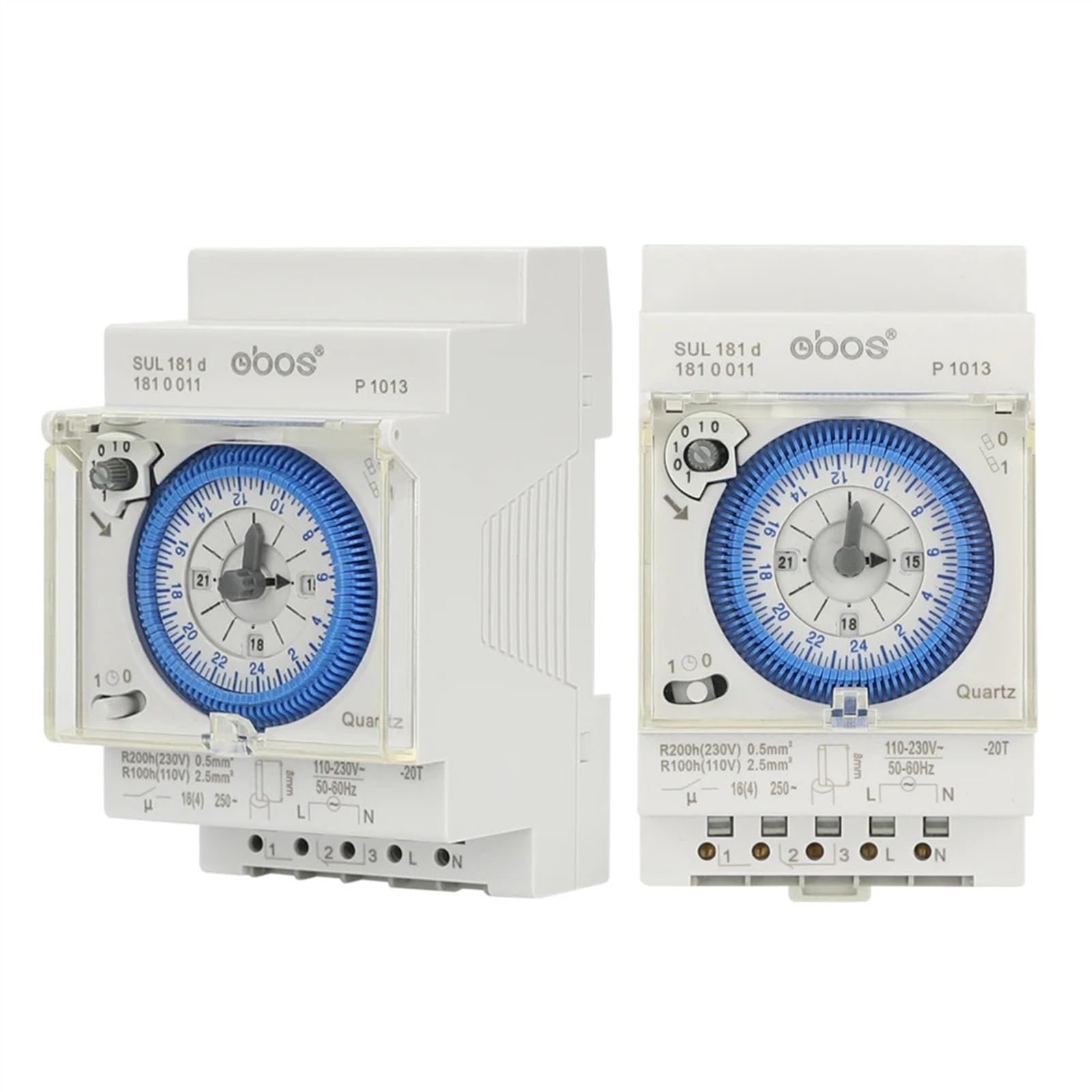 Temporizzatore meccanico SUL181D 96 volte di accensione/spegnimento al giorno, intervallo di impostazione dell'ora, timer di 15 minuti, timer meccanico 24 ore.
