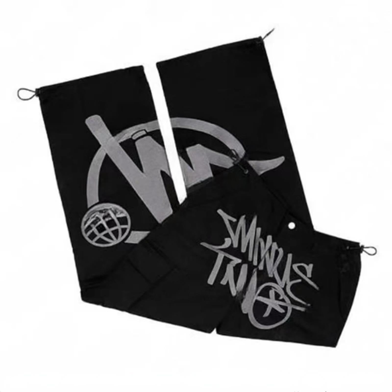 MINUS TWO Cargo Pants - Black Red