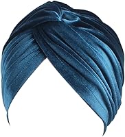 Vista 6 de Decou Sombrero de gorra StrecthTurban con pliegues de color brillante