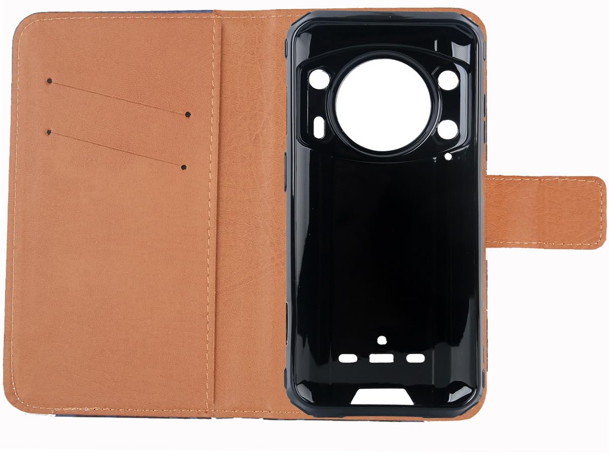 Tnviud Pattern Wallet Design Flip PU Leather Cover Skin Protection Case TPU Silicone Shell for Ulefone Armor 21 6.58