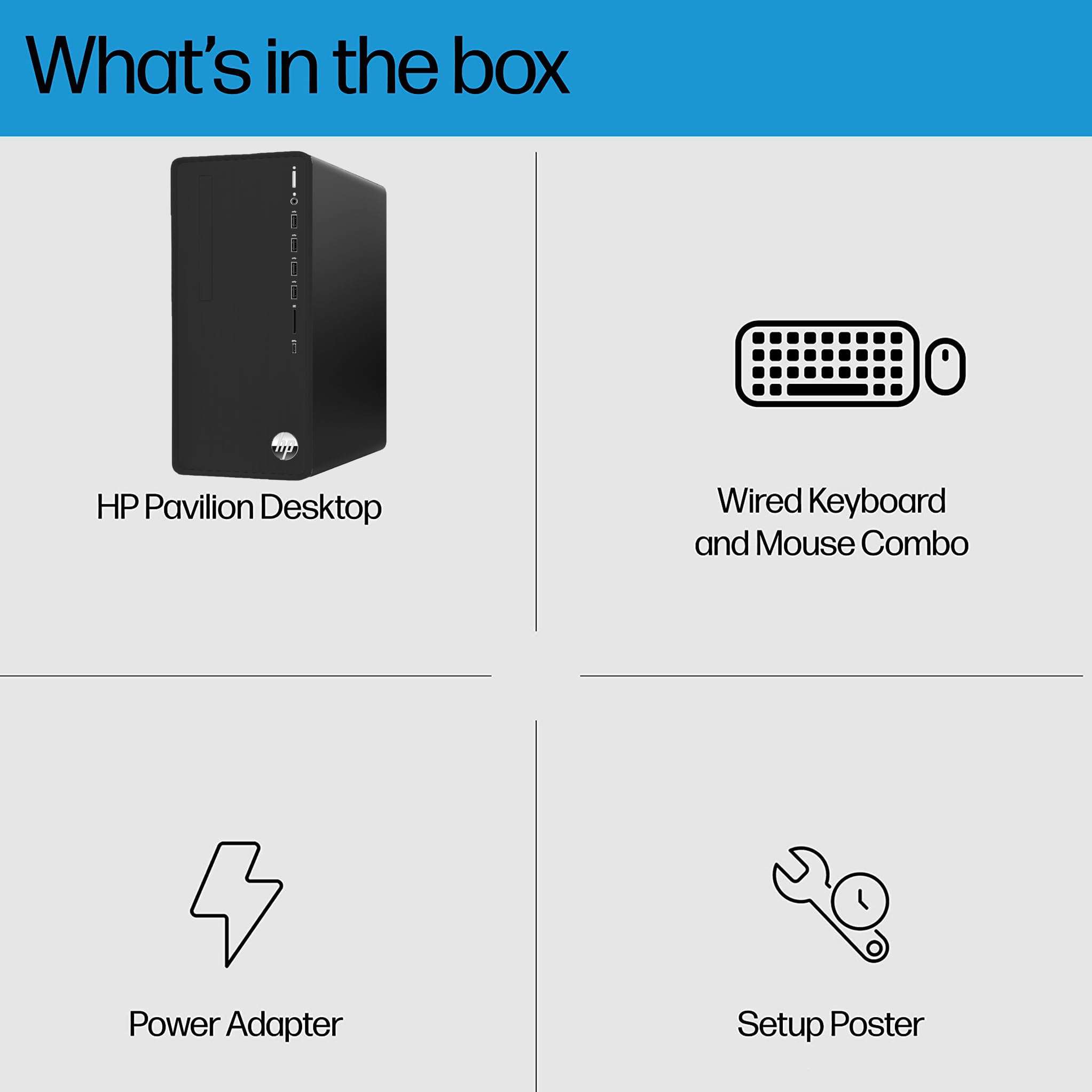 Amazon.com: HP Pavilion Tower Desktop Computer, Intel 8-Core i7