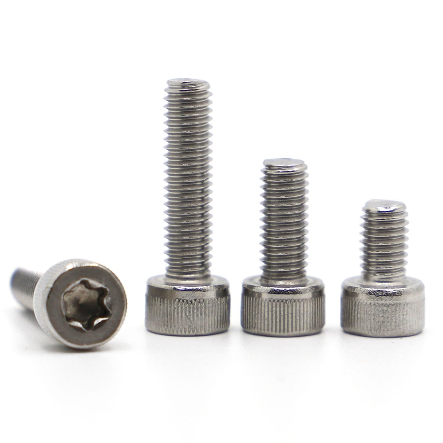 Tornillos autorroscantes M2 M2.5 M3 M4 M5 A2 304 Tornillos Torx de cabeza hexagonal de seis lóbulos GB2671.2 (5-20 piezas) Cubierta de tornillo (4 mm, M4 10 piezas)