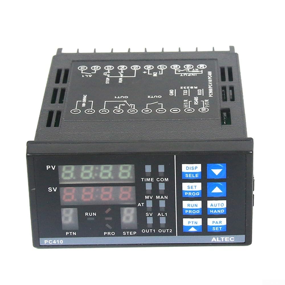 Panel de control de temperatura PID avanzado PC410 para equipos de reparación de PCB, entrada de sensor tipo K, 85-264 V CA, amplio rango de voltaje (con relé)