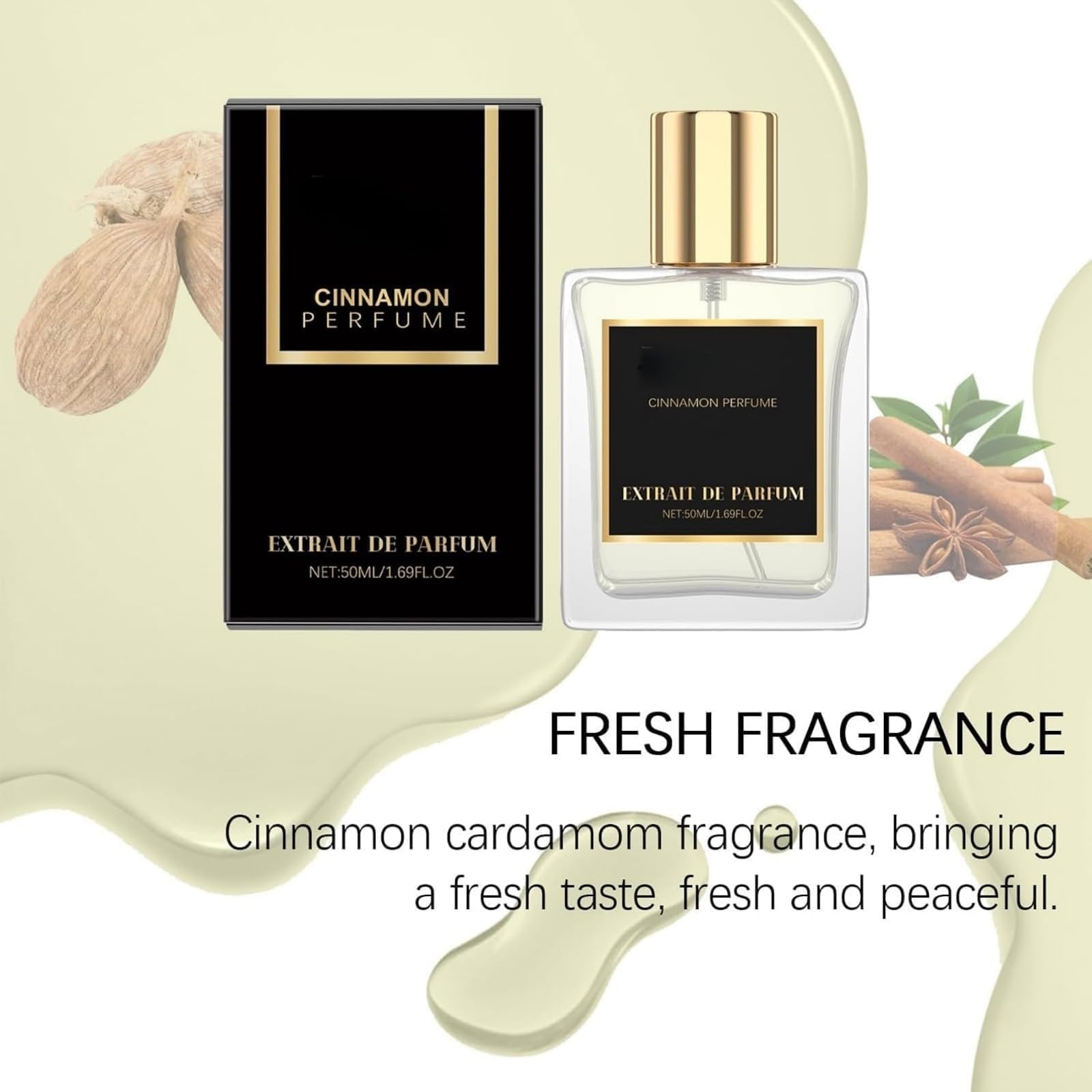 Perfume De Canela, Eau De Toilette En Spray, Fragancias De Perfume Para Hombre, Bruma Perfumada Fresca Y Duradera, Perfum-e Portátil Para El Día A Día Y Citas Románticas, Para Hombre (3PCS)