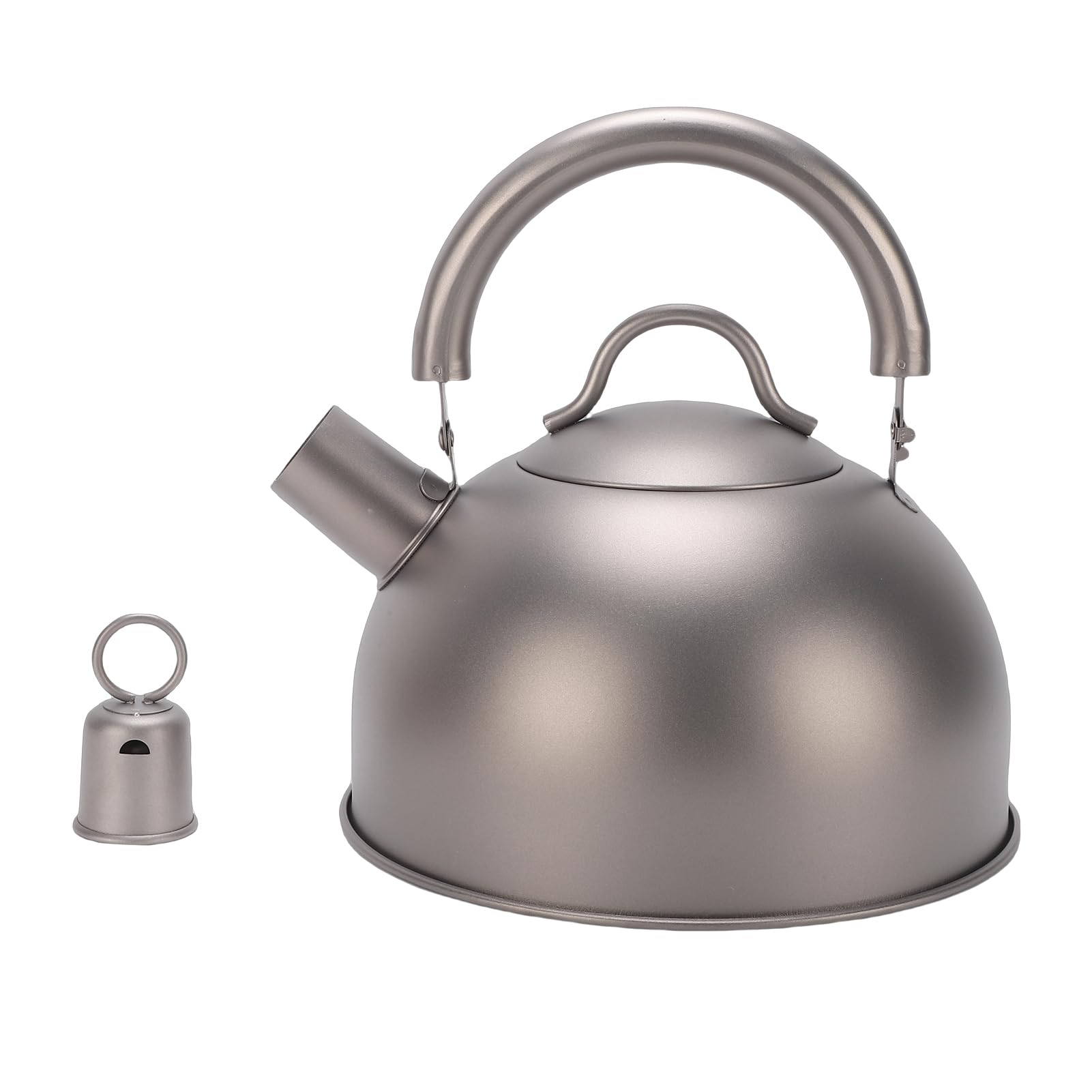 Pssopp Hervidor de Camping de 1,2 L, Teteras de café y té, Agua Hirviendo, Fuego Abierto, café y Tetera para Cocinar Al Aire Libre, Uso de Fogata con Mochila, Hervidor de Camping de 1,2 L, Fogata