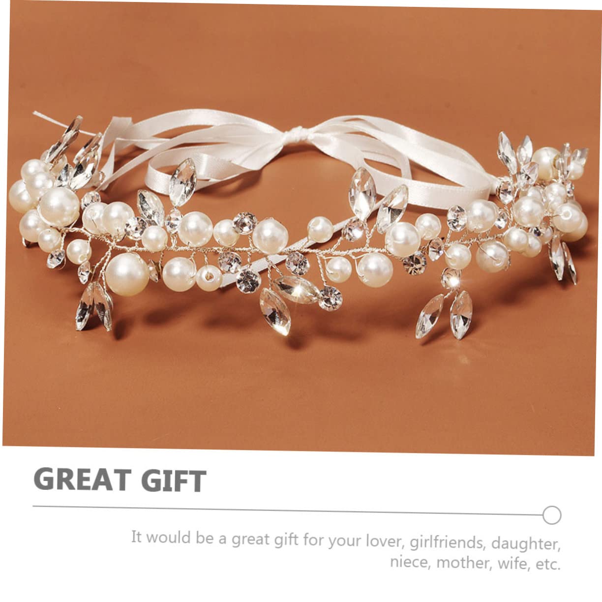 MAGICLULU 3piezas Diadema De Novia Perlas Artificiales y Cristales Brillantes Accesorio Elegante Para Bodas y Para Novias y De Honor