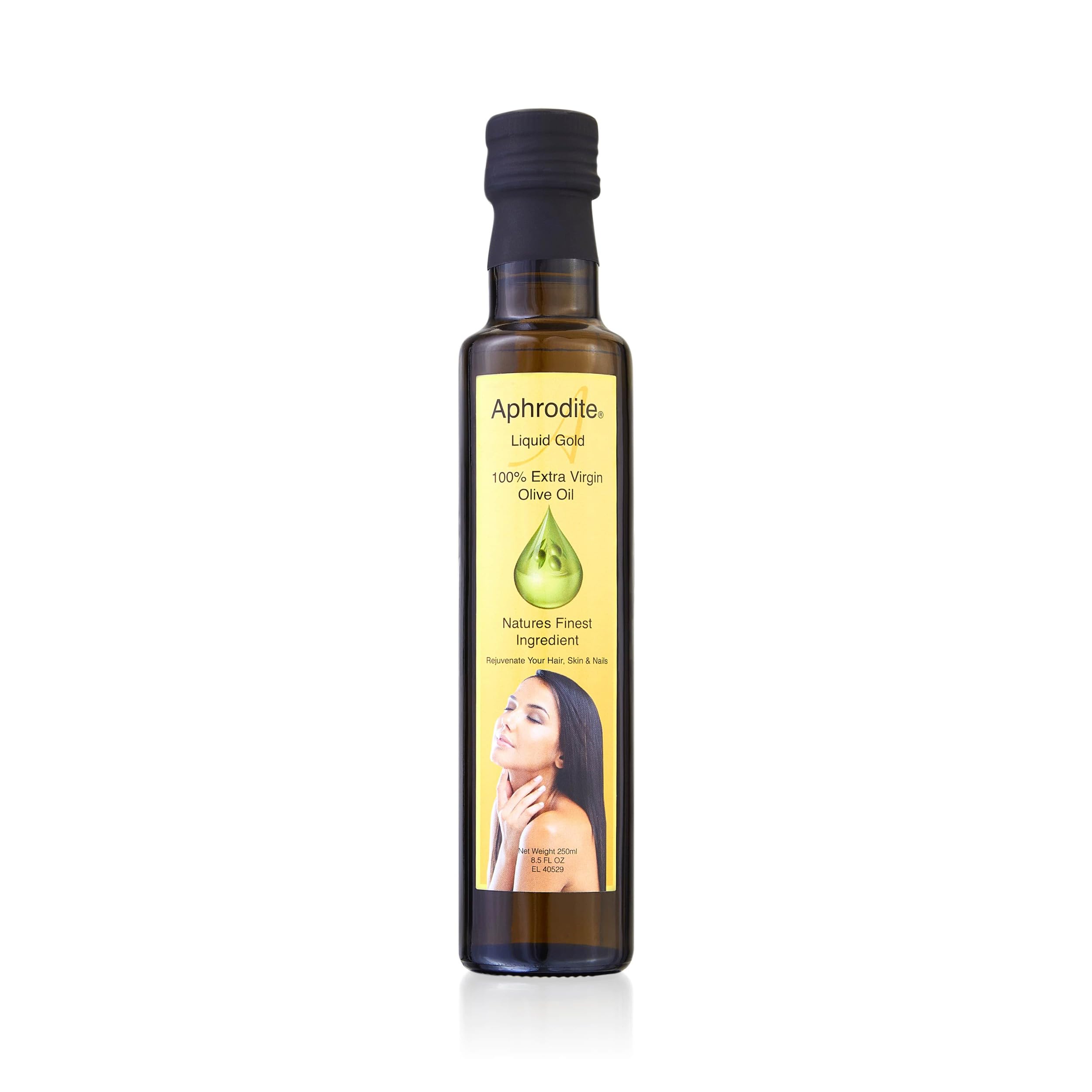 Extra Virgin Olive Oil: 100% Pure Rejuvenating Elixir for Hair, Skin, and Nails - 250ml