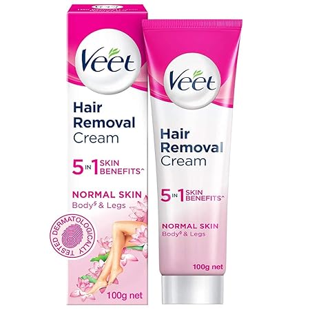 Veet Silk & Fresh Hair Removal Cream, Normal Skin -100g, Pack Of 1