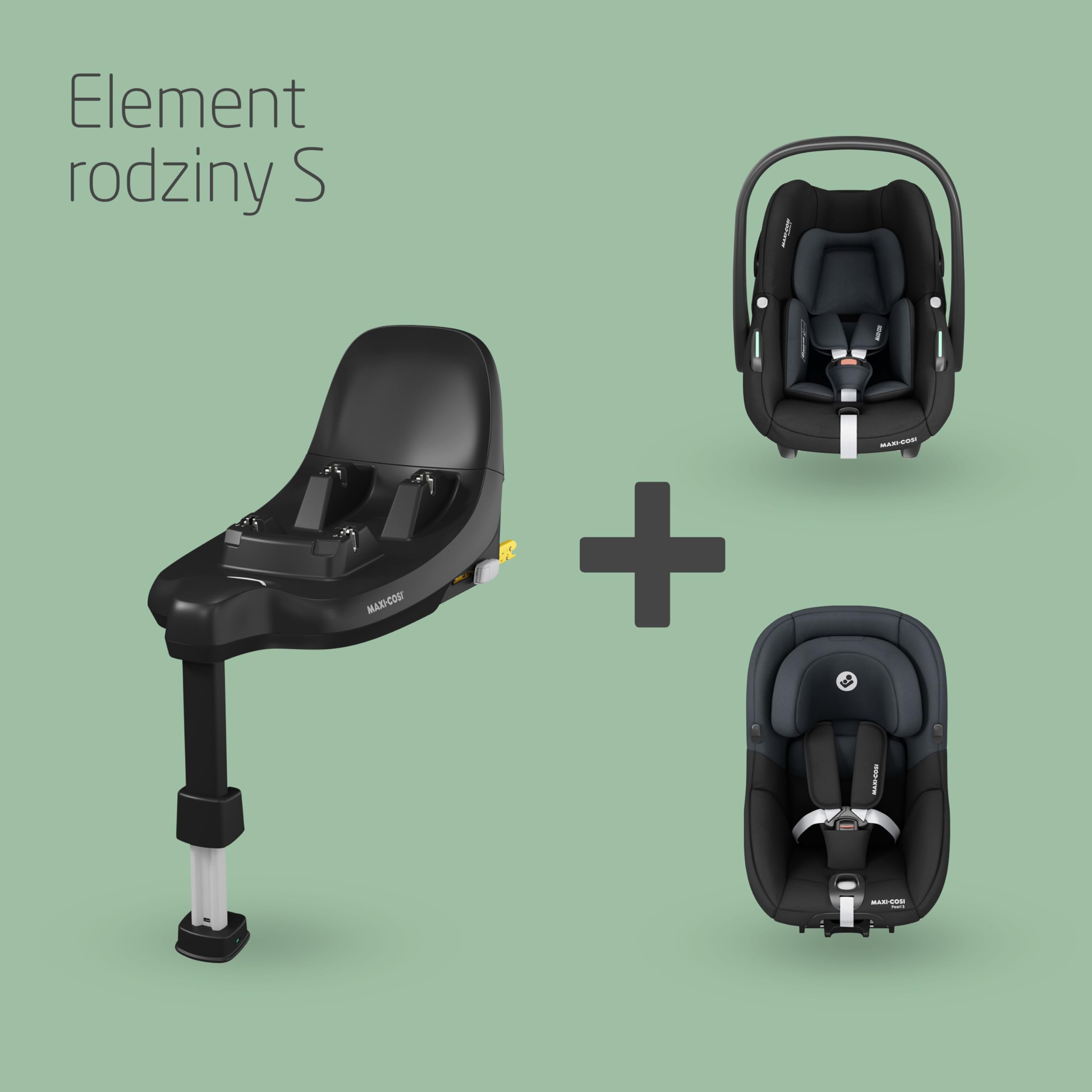 Maxi-Cosi FamilyFix S, Podstawa Baza ISOFIX, 0–4 lata, 40–105 cm, Podstawa fotelika samochodowego, Podróż tyłem do kierunku jazdy, Montaż za pomocą 1 kliknięcia, Wskaźniki poprawności montażu fotelika