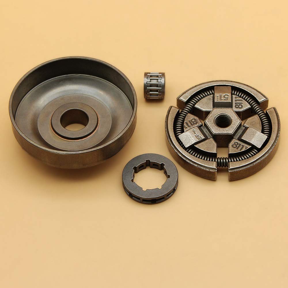 Tiempo Beixi .325" Teniendo Embrague del Tambor Piñón Lamer Conjunto Compatible con Husqvarna 254 154 55 50 51 55 EPA Ranchero Motosierra Piezas 503 088 702, 503 08 87 02