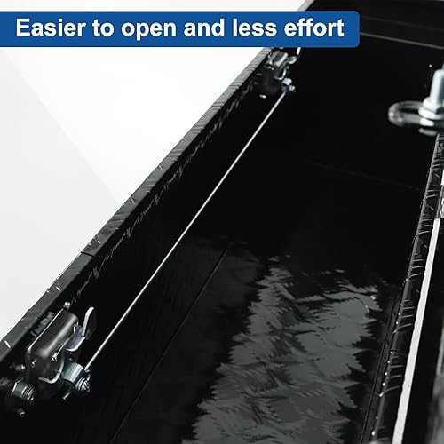 Miniatura 5 de confote Caja de herramientas chapada en aluminio resistente de 60 pulgadas, caja de herramientas para camioneta, caja de herramientas para caravana,