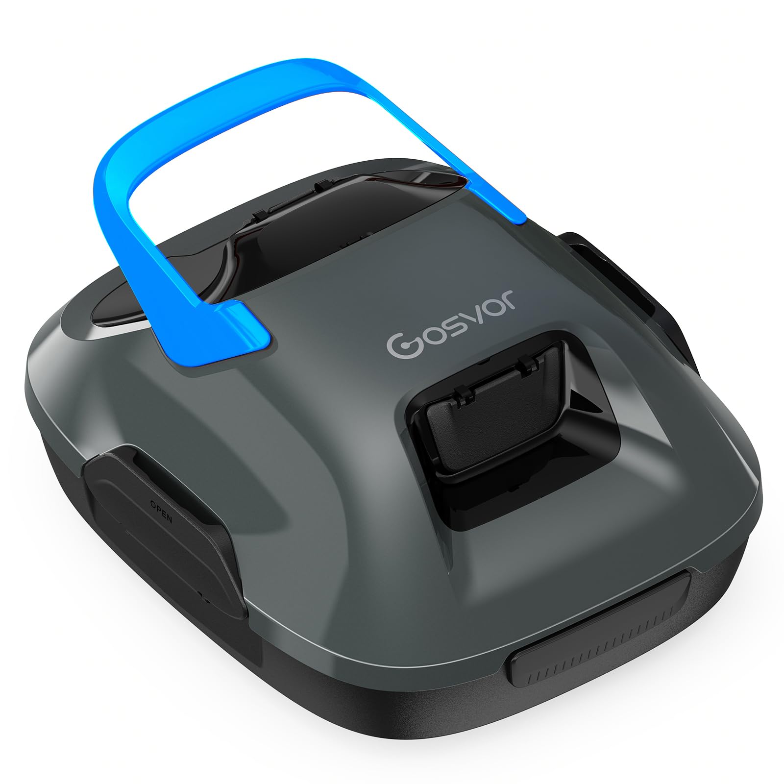 Gosvor Cordless Robotic Pool Cleaner, Pool Vacuum for Above Ground Pool Lasts 90 Min, Portable, Self-Parking, Ideal for Flat Above-Ground Pools up to 860 sq.ft