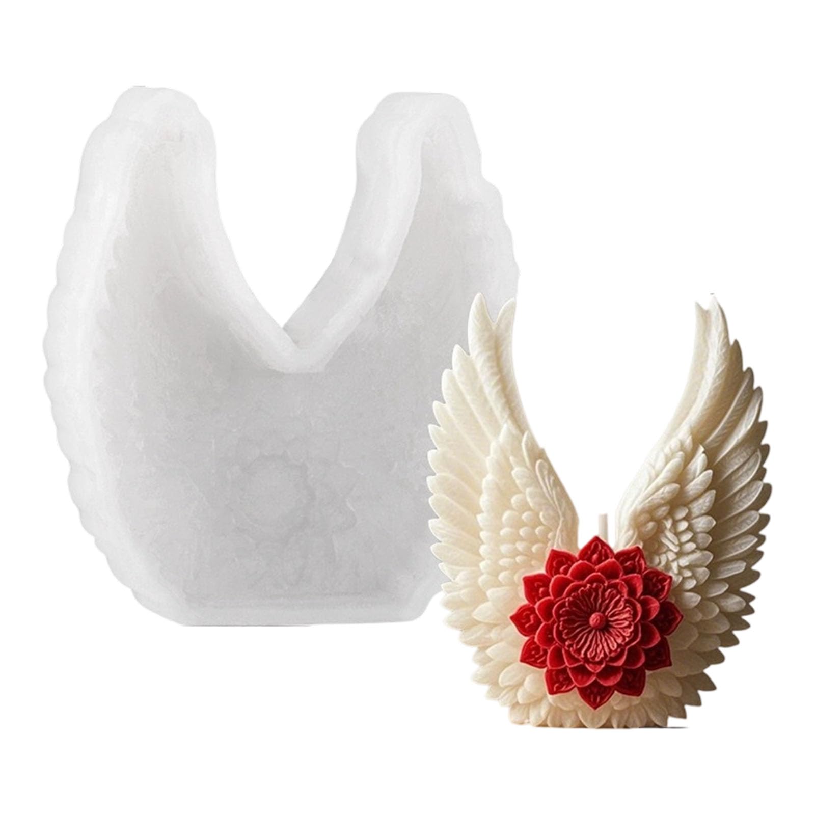 FackLOxc Molds Castings Epoxy Resin Flower Wing Silicone Plasters Flower Wing