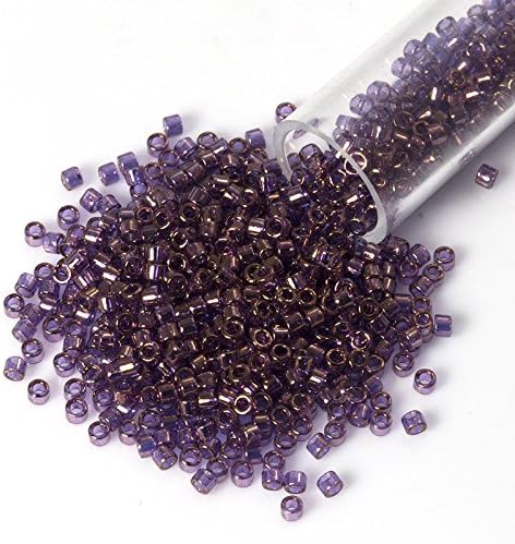 Miyuki Delica Seed Bead 11/0 Gold Luster Light Purple (18 Grams)