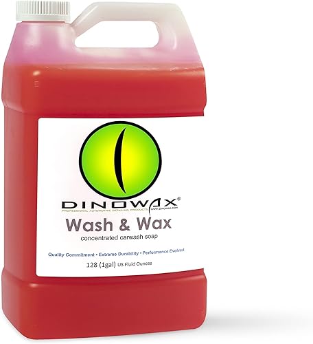 Dinowax - Lavado y cera, concentrado de lavado de autos, champú para detalles de automóviles con equilibrio de pH y concentración del 20%, colección