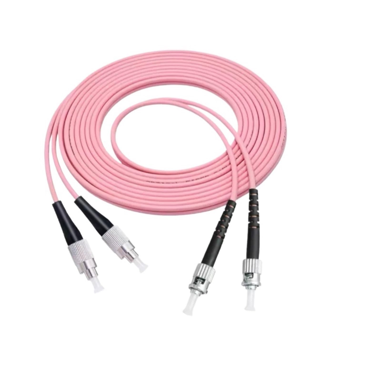 Câble de raccordement à fibre optique FC-ST OM4 Duplex, 1-100 m ST-FC (60 m, 1 pièce,OM4)