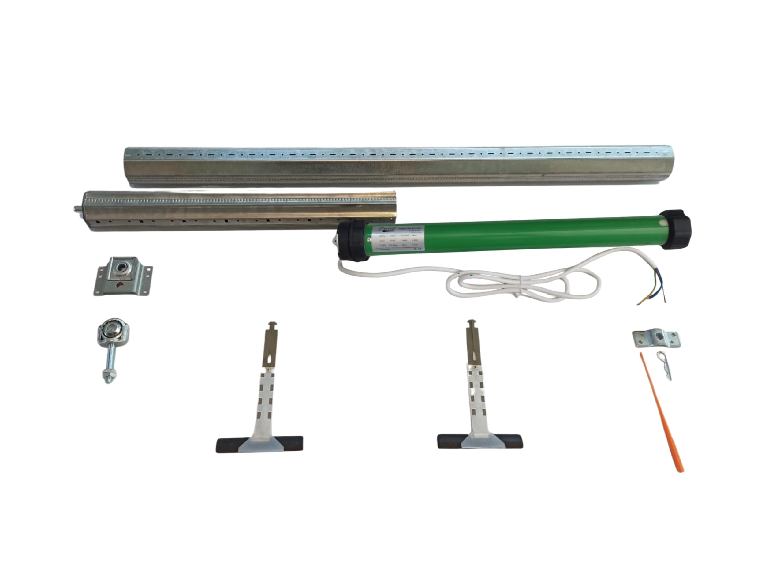 Kit Tapparelle elettriche 100 kg 50 Nm Varie Misure RULLO REGOLABILE da 130 cm a 165 cm Motore per tapparelle Completo di Accessori