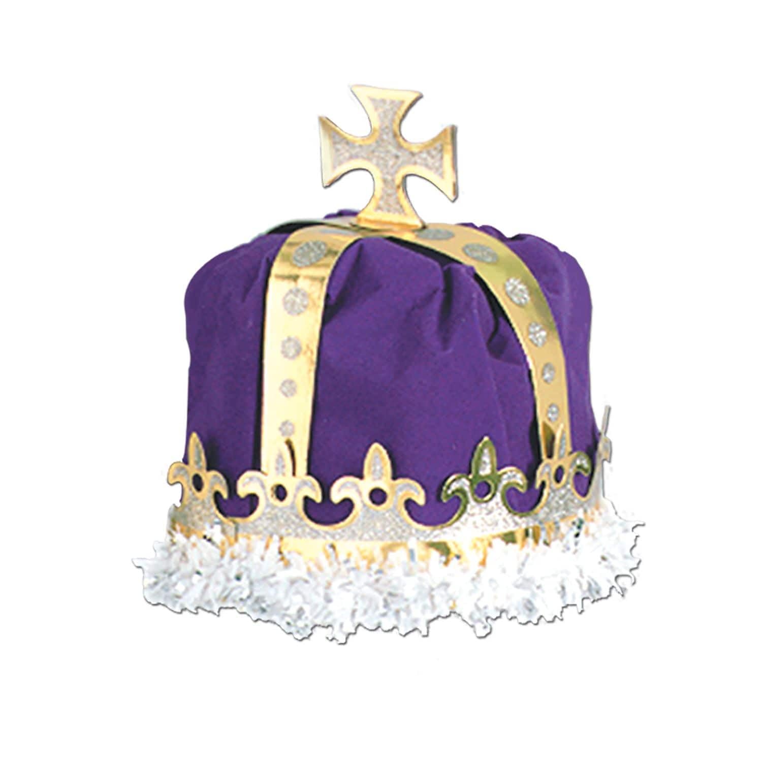 Royal King's Crown (fioletowy) akcesorium imprezowe (1 sztuka)