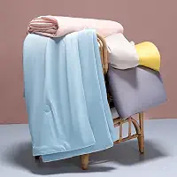 Cobertores refrescantes para quem dorme quente - cobertor legal como sorvete para o verão, edredom leve de dupla face refrescante (tamanho da manta 119 cm x 149 cm, azul e cinza)