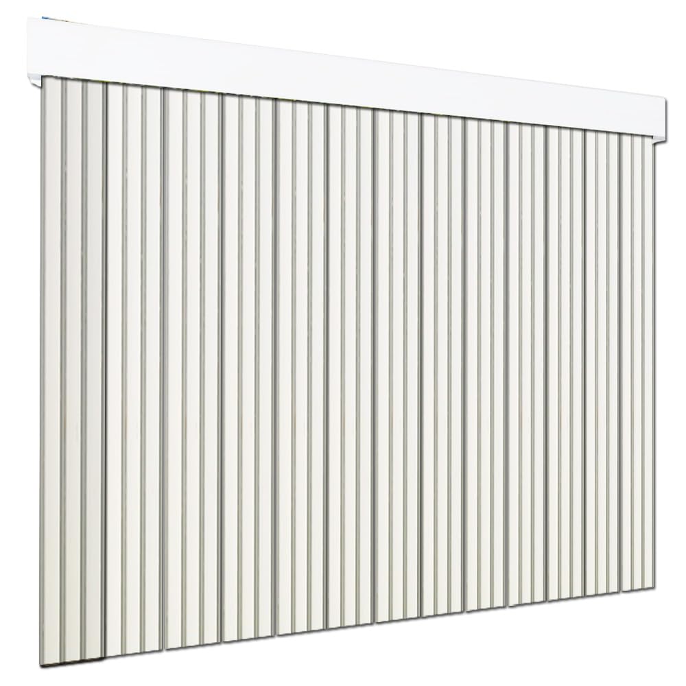 Cortinas Exterior Anti Insectos | Personalizable | Material Plastico PVC y Barra Aluminio | Ideal para Terraza y Porche | Antimoscas | PERTONI TENDE (Blanco y Gris, Alto 220cm x 90cm Ancho)