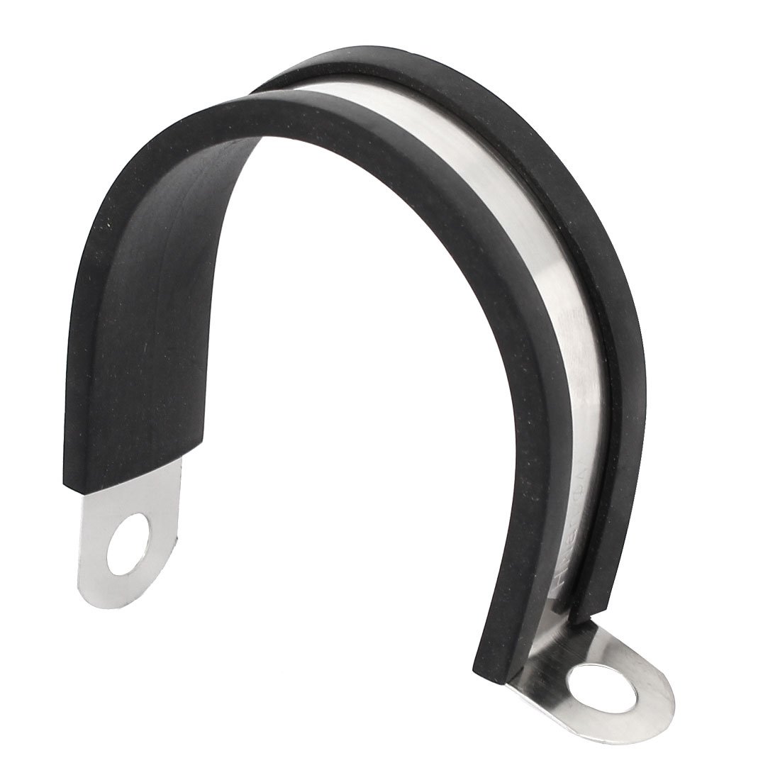 Aexit 44mm Dia Clamps EPDM Rubber Lined P Clips Water Pipe Tube Hose Clamps Strap Clamps Holder 2pcs