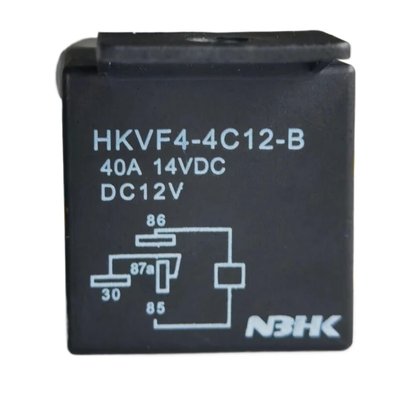 Relés automotrices de 12 V, 4 Pines, 5 Pines, 40 A, Normalmente Cerrado y Normalmente Abierto con Enchufe y Cable (relé Cerrado).