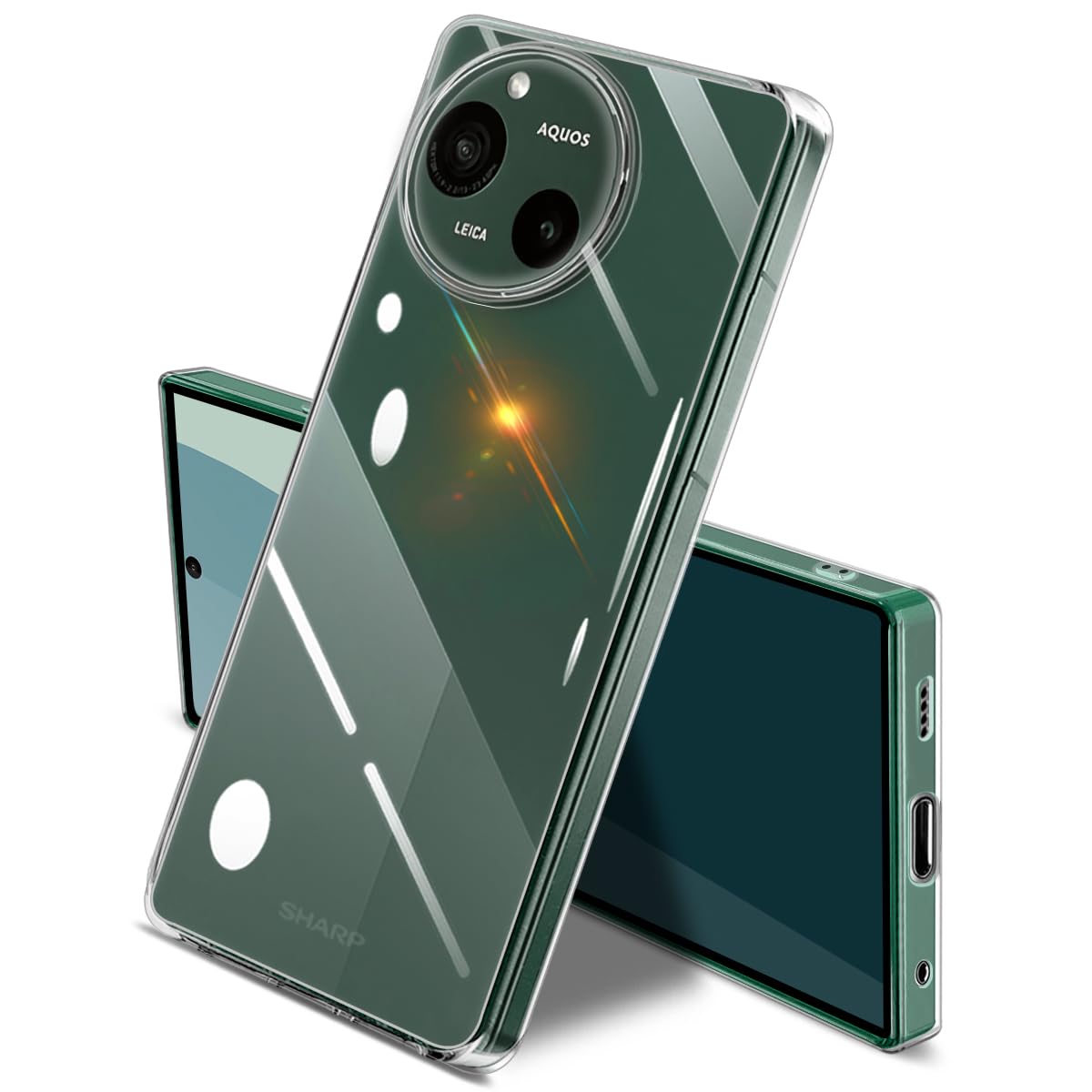 国内版 SHARP AQUOS R9 グリーン 超美品　フィルム　ケース付き AQUOS R9（12GB/256GB） グリーン（SIMフリー版） | SHARP