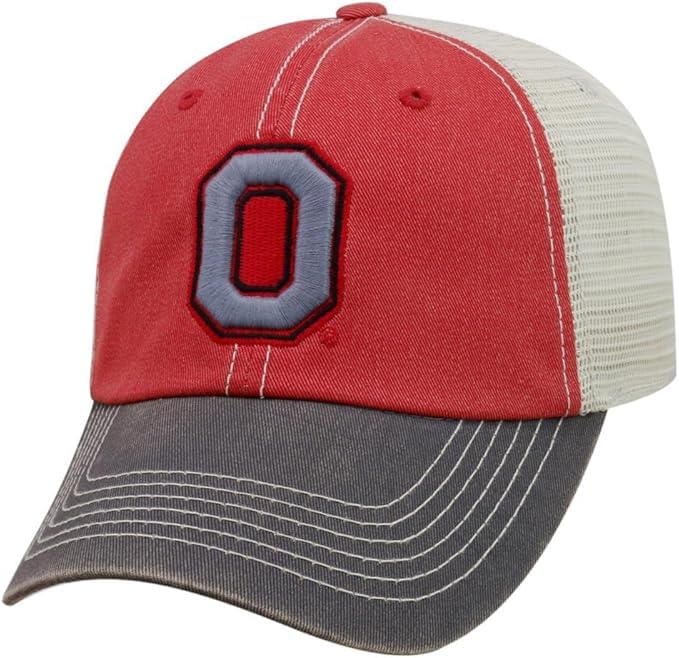 Collegiate Hats - Fitted Caps Adjustable Hats and Snapbacks Available, Ohio State O Icon Mesh, One size