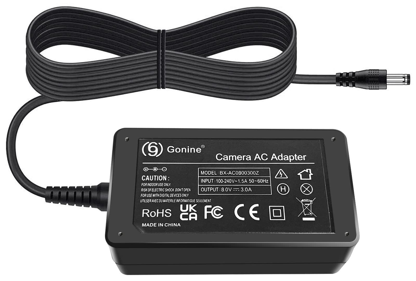 AC-PW20 Adaptador de Corriente con Pantalla LCD NP-FW50 Kit de acoplador de CC de batería simulada para Sony Alpha A6000 A6100 A6300 A6400 A5100 A7 A7RII A7S ZV-E10 RX10II III IV NEX3 / 5/6/7