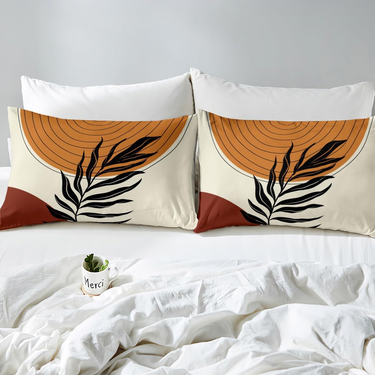 Set di biancheria da letto per bambini e ragazze, stile bohémien, con 2