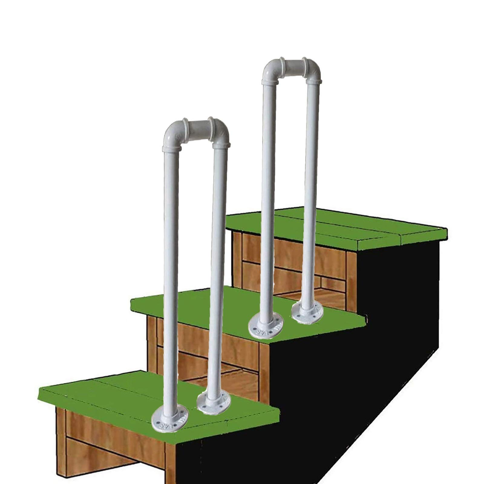 Barre de soutien en U antidérapante pour sécuriser le couloir du loft familial